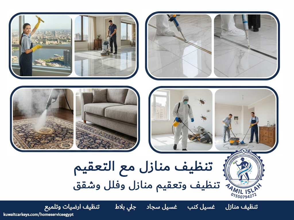 تنظيف منازل مع التعقيم