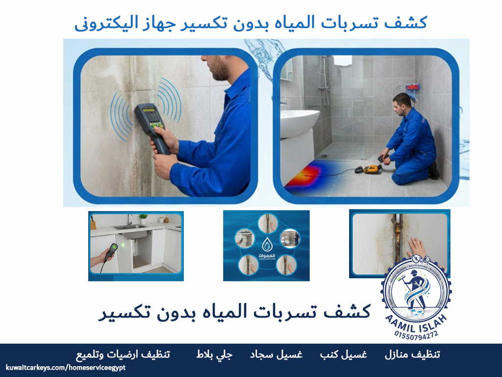 كشف تسربات بدون تكسير تسربات المياه جهاز اليكتروني